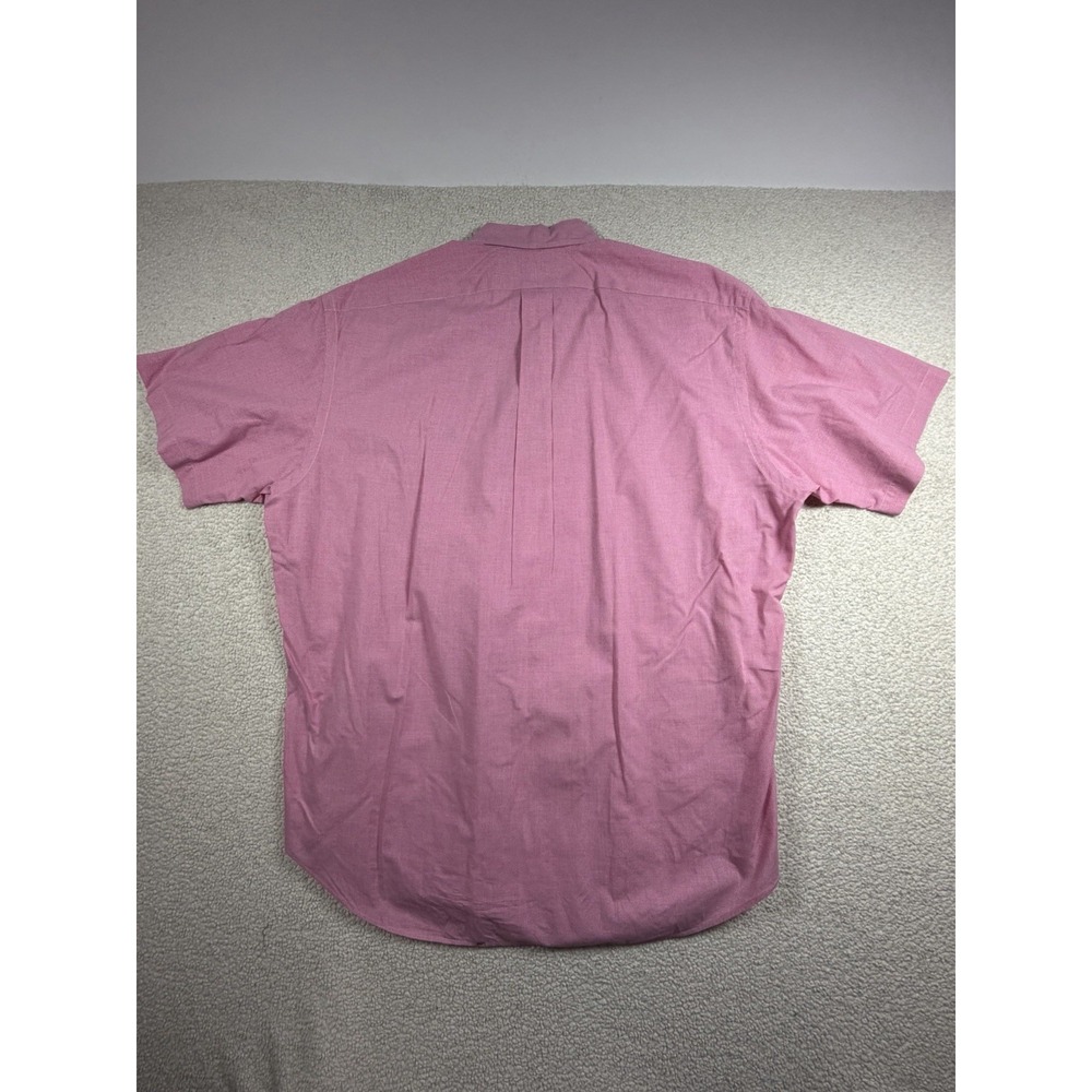 Ralph Lauren Blake Mens L Pink Gingham Short Sleeve Button Down Shirt Pony - Picture 2 of 7
